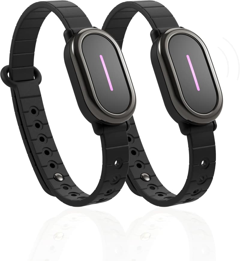 Long-Distance Connection Touch Bracelets for Couples (Black)