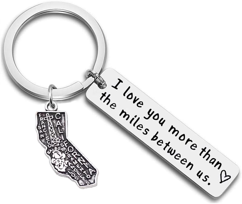 Long Distance Relationship Keychain - 