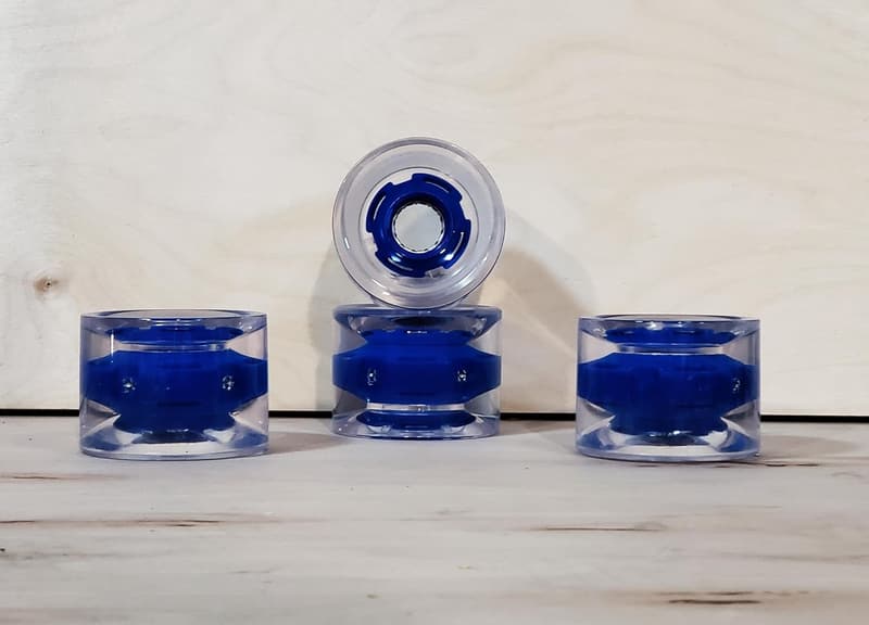 Ghost LED Longboard Wheels with ABEC-7 Bearings - 70MM 78A