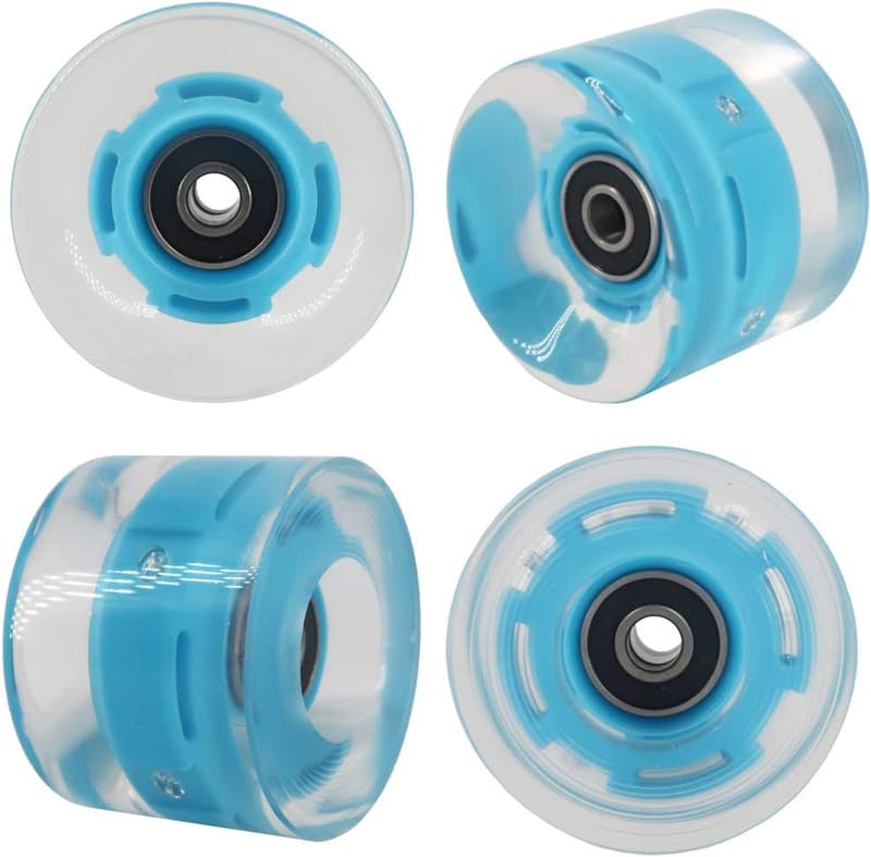 Freedare 60mm Skateboard Wheels with Bearings - Set of 4