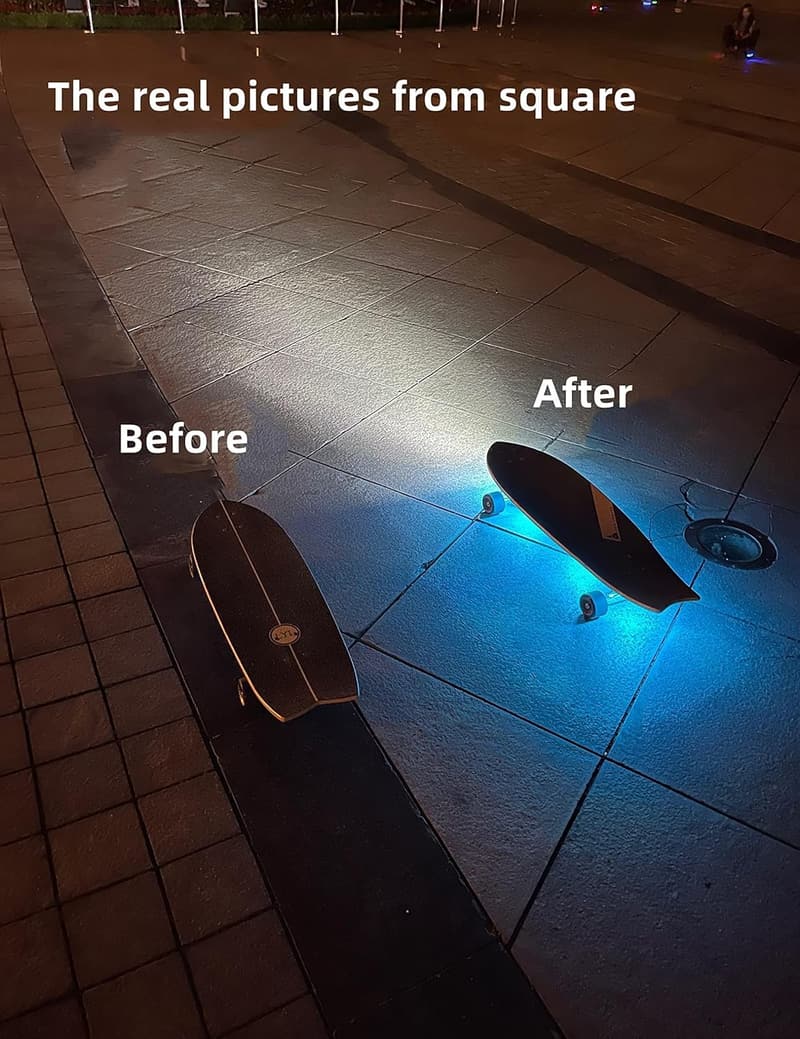 Skateboard UnderGlow LED Lights Set - 7 Color Options