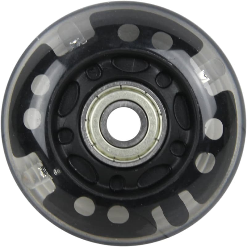 LED Light-Up Inline Skate Wheels 64mm 82A - 4-Pack with Bearings