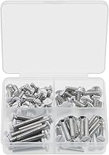 Wall Plate Screws - 100 pcs White 6-32 Thread Assorted Sizes