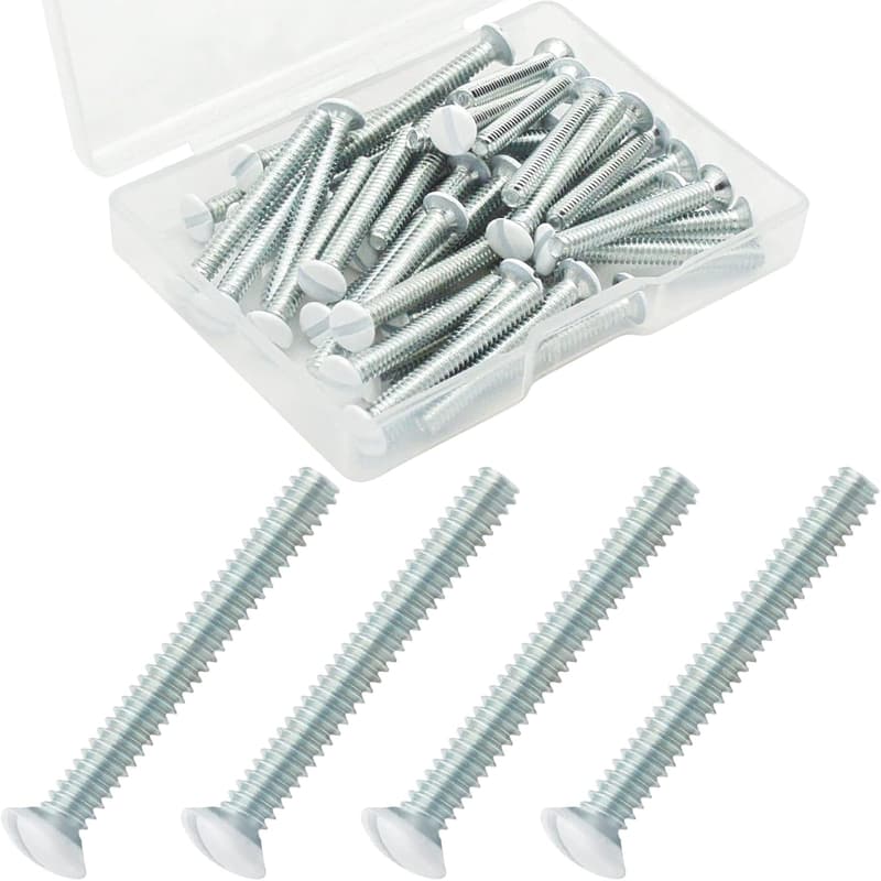 40-Piece Outlet Plate Screw Set, 1.2-Inch Replacement Screws