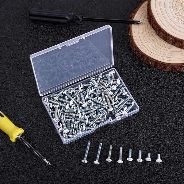 120PCS White Wall Plate Screws for Light Switch Covers