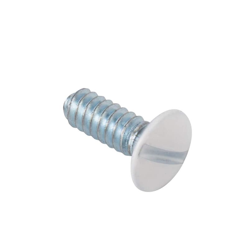 Replacement Wall Plate Screws - 30 Pack, White, Oval Head