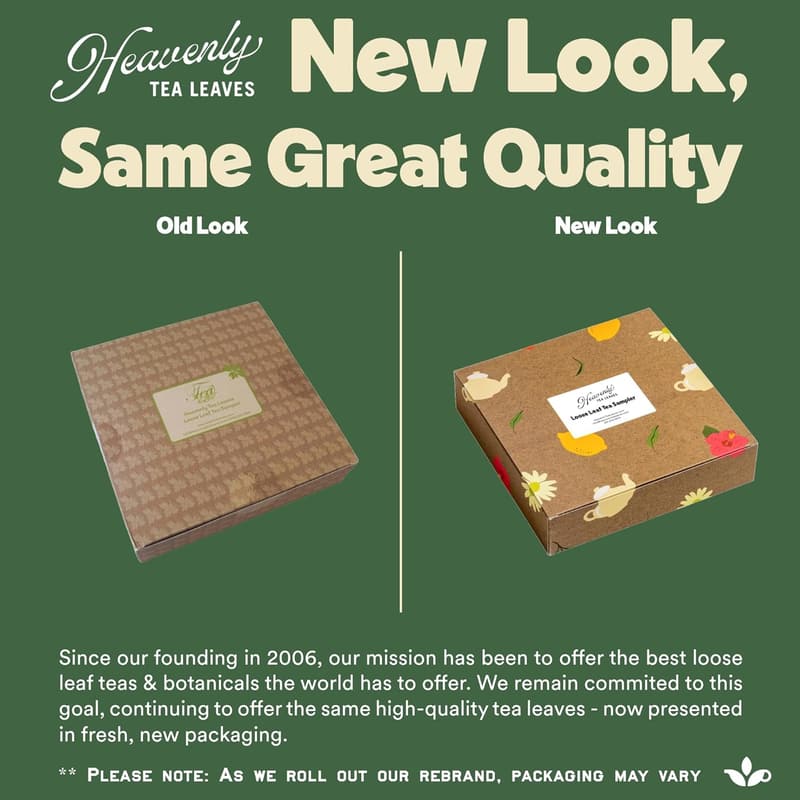 Premium Loose Leaf Tea Sampler - 9 Flavors for Iced or Hot Tea