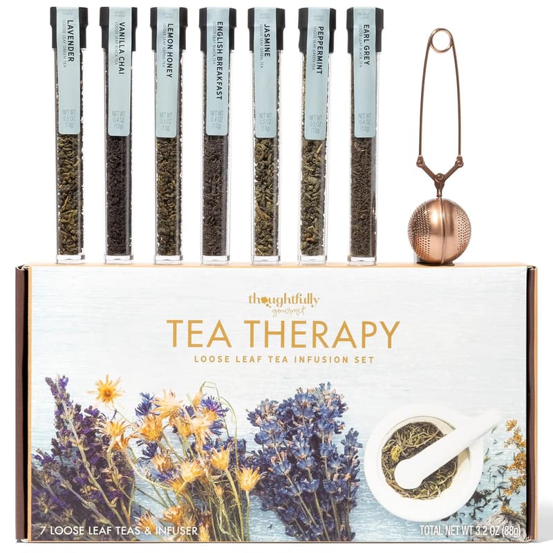 Tea Therapy Infusion Gift Set – 7 Unique Loose Leaf Flavors