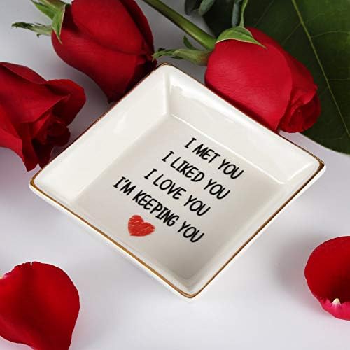 Romantic Anniversary Ring Dish for Wife - I Love You