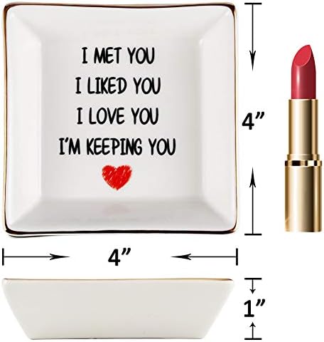 Romantic Anniversary Ring Dish for Wife - I Love You