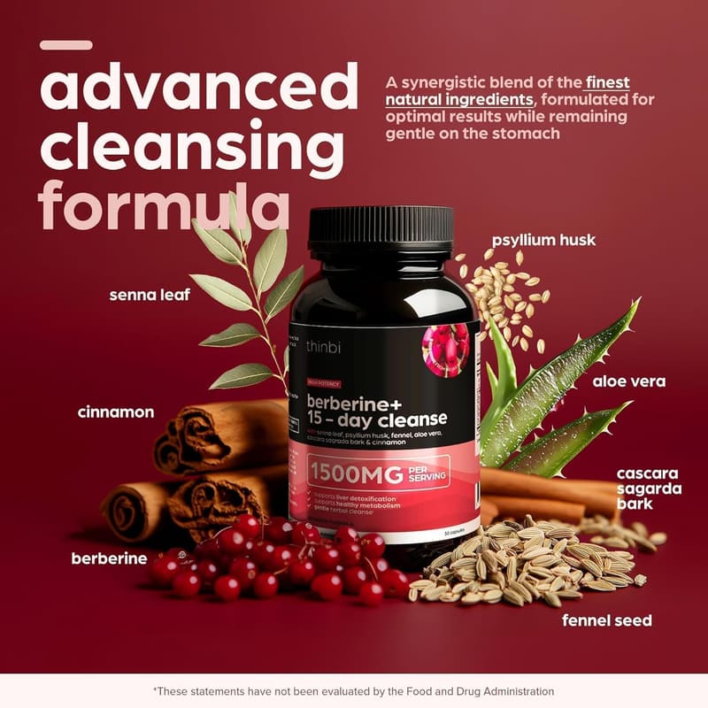 Ketogenic Colon Cleanse with Berberine 1500mg – 15-Day Detox