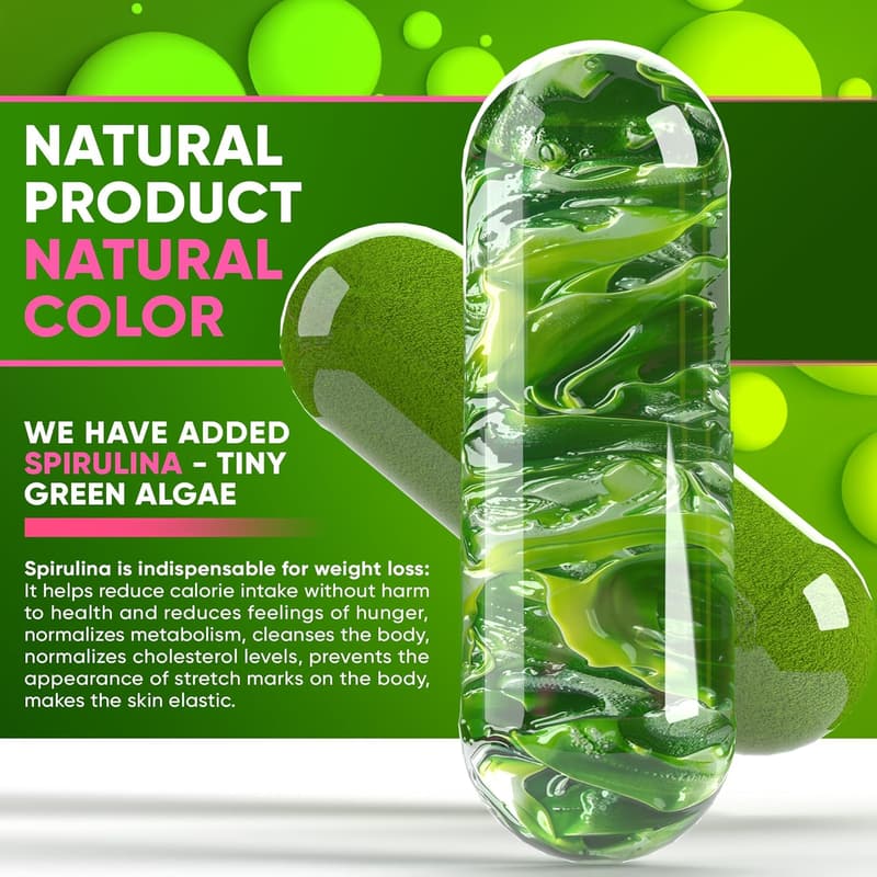 Natural Appetite Suppressant Diet Capsules for Weight Loss - 60 Pills