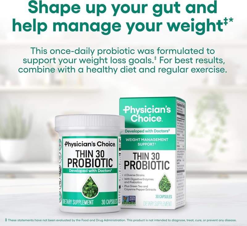 Weight Management Probiotics for Gut Health - 30 CT