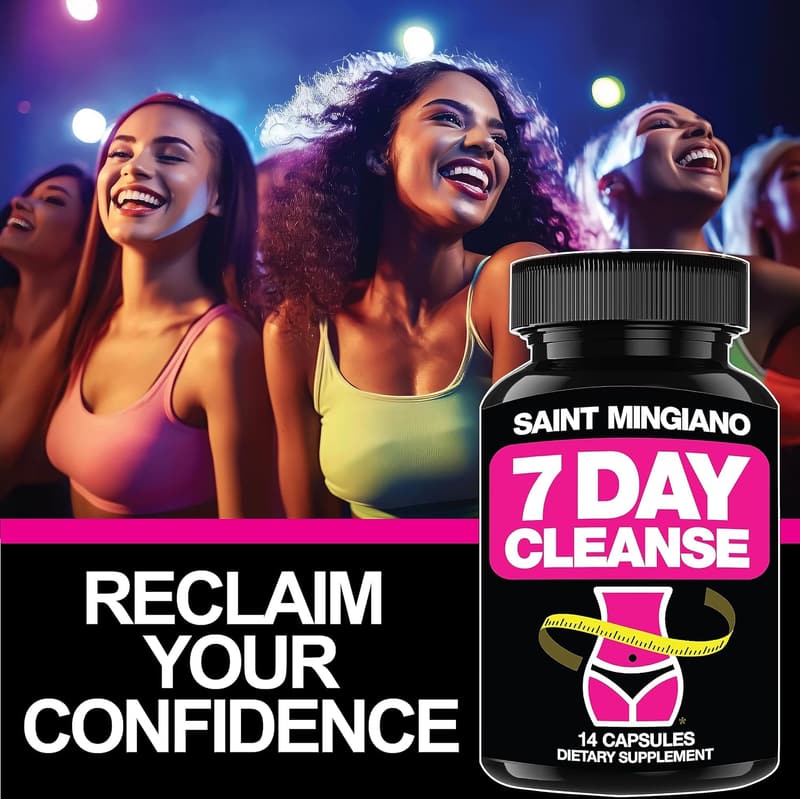 7-Day Colon Detox Cleanse with Natural Laxative Supplements
