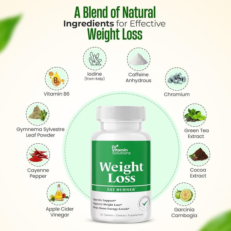 Weight Loss Supplements for Women & Men - Energy Booster & Appetite Suppressant