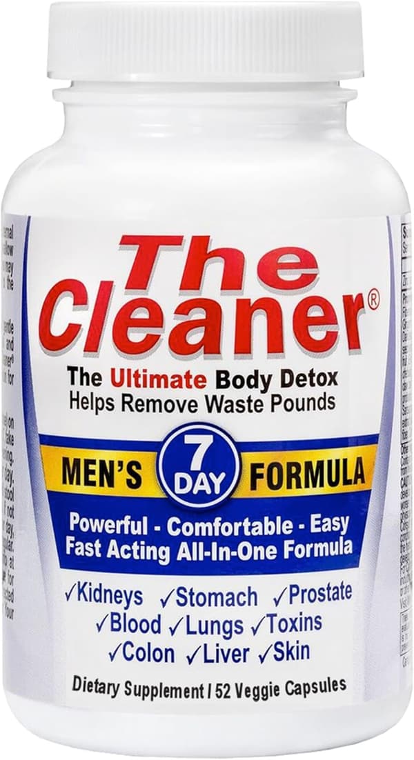 7-Day Detox Cleanse for Men, 52 Vegan Capsules