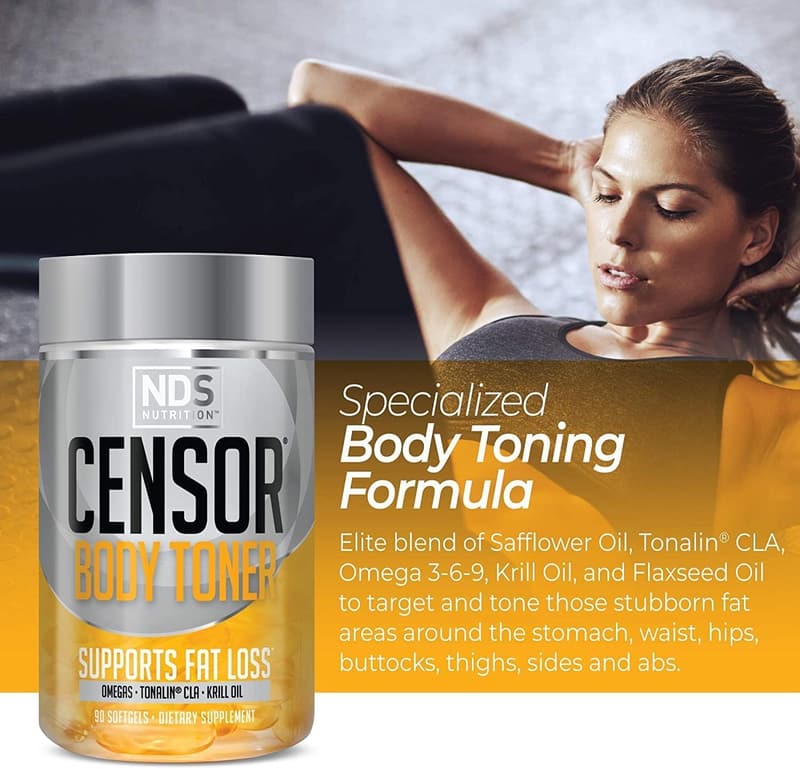 Fat Loss and Body Toner Supplement with CLA and Omega 3-6-9 (90 Softgels)