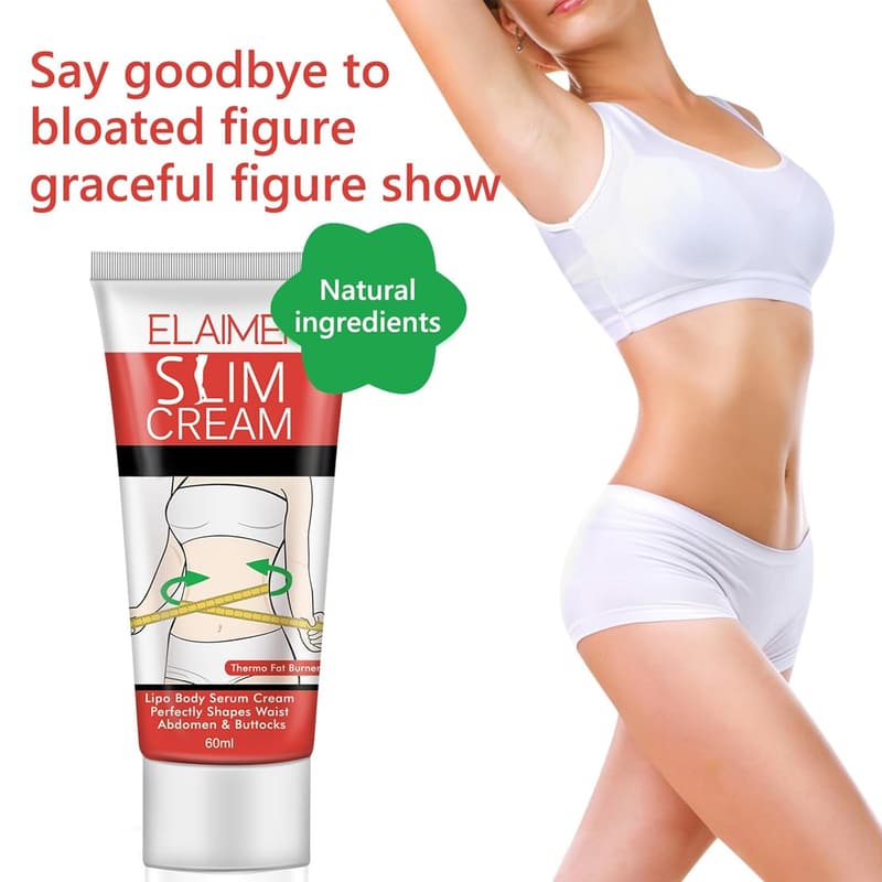 Hot Slimming Cream Set for Belly & Waist - 60ml, Moisturizing