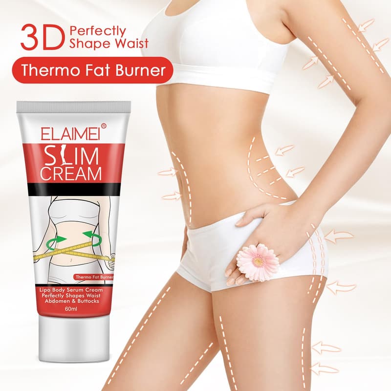 Hot Slimming Cream Set for Belly & Waist - 60ml, Moisturizing