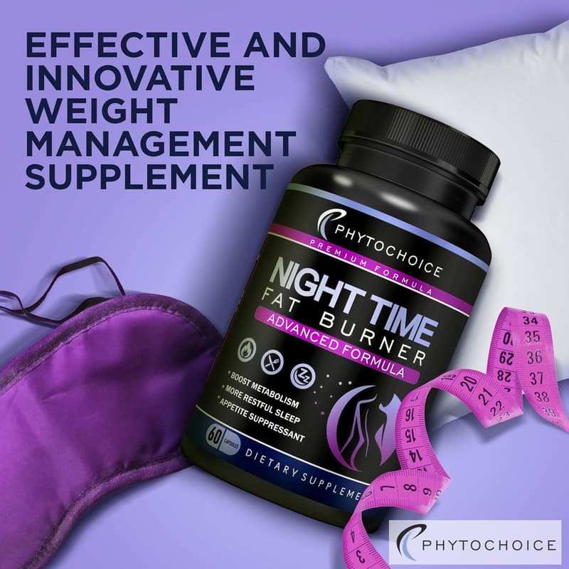 Nighttime Weight Loss Pills - Carb Blocker & Fat Burner for Women