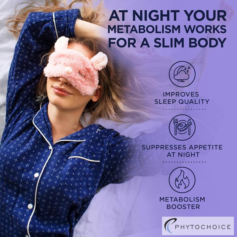 Nighttime Weight Loss Pills - Carb Blocker & Fat Burner for Women
