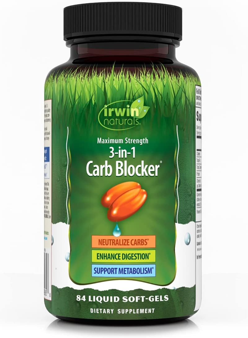 Irwin Naturals Maximum Strength Carb Blocker, 84 Capsules