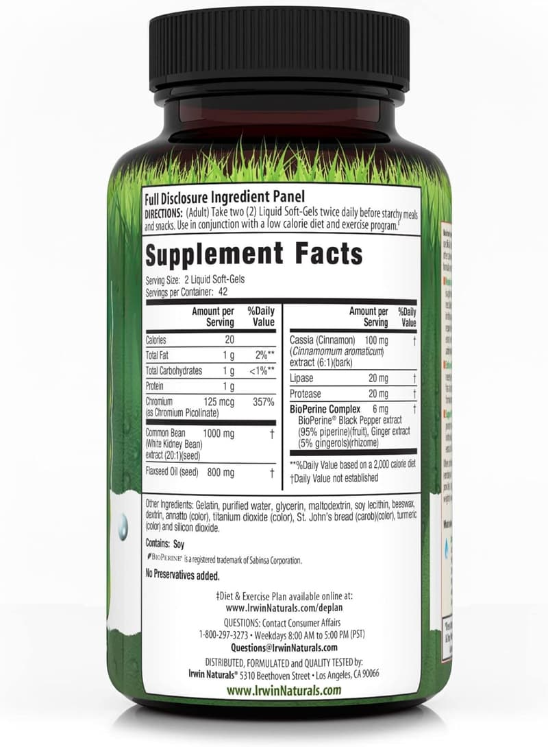 Irwin Naturals Maximum Strength Carb Blocker, 84 Capsules