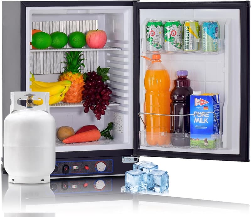 Compact 2.1 Cu.Ft Propane Refrigerator for RV & Off-Grid Use