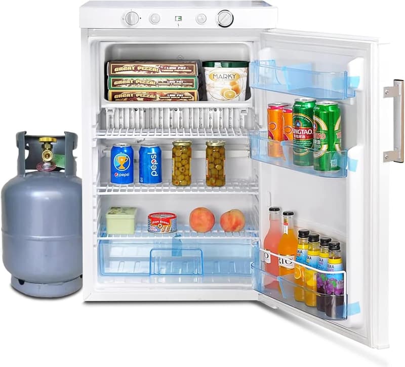 Compact Off-Grid Propane Refrigerator, 3.5 Cu.Ft, 3-Way