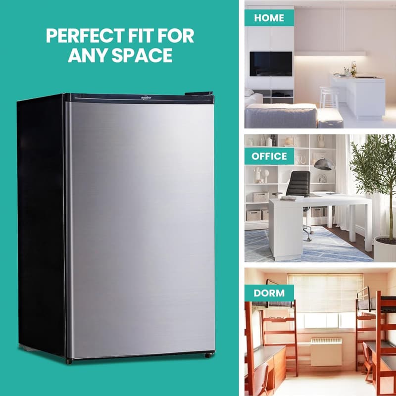 Compact 4.6 Cu. Ft. Refrigerator with Freezer – White