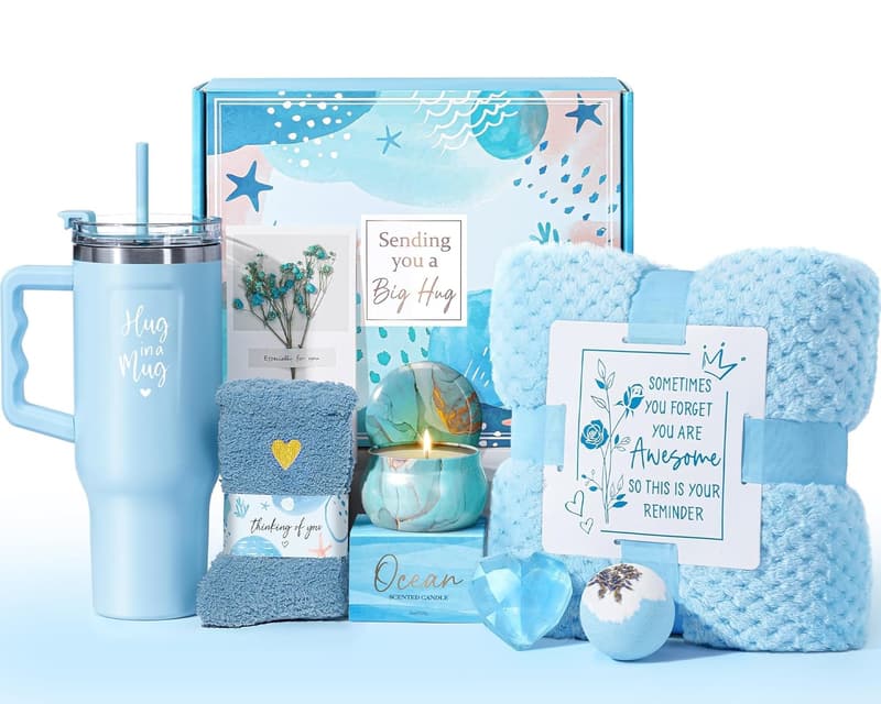 Ocean Spa Gift Basket for Women | Self-Care Get Well Soon Set