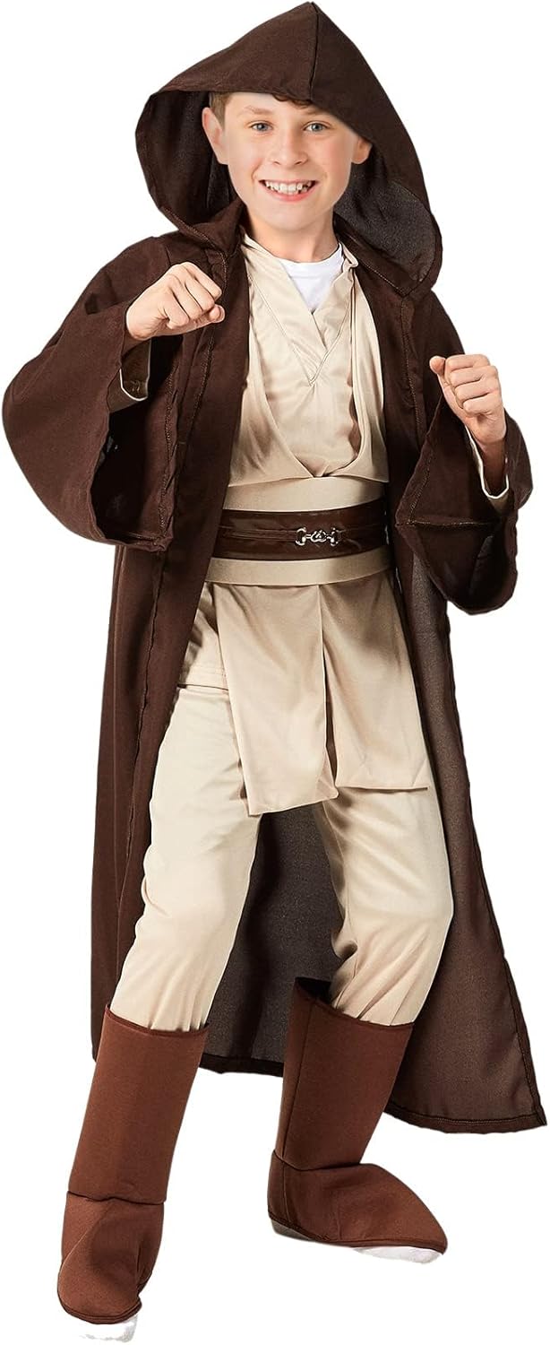 Kids Halloween Cosplay Outfit: 5PCS Hooded Tunic & Pants Set