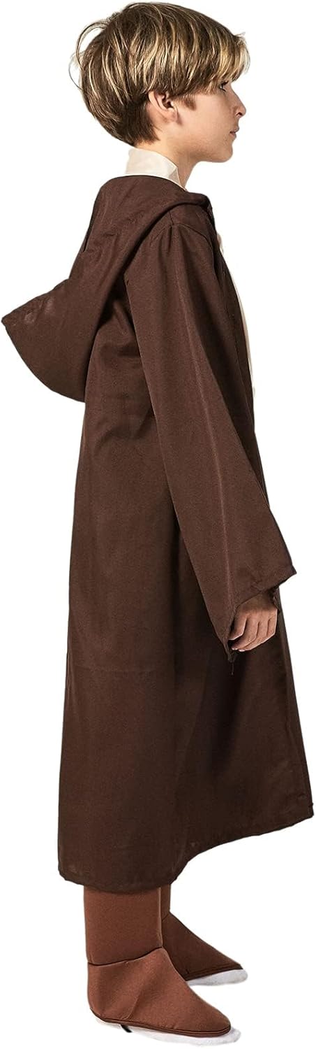 Kids Halloween Cosplay Outfit: 5PCS Hooded Tunic & Pants Set
