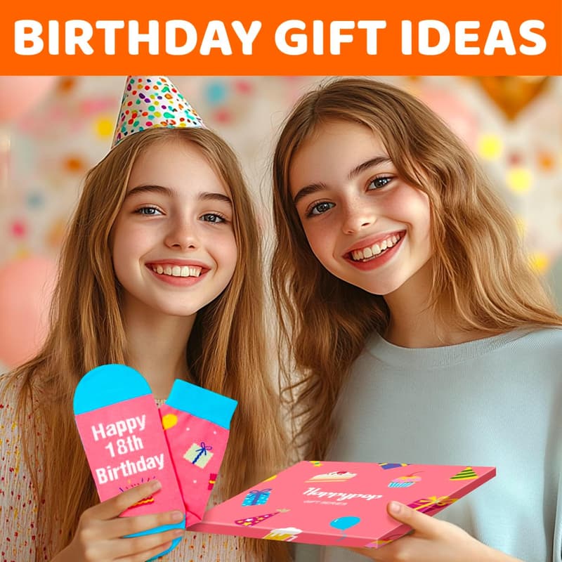 18th Birthday Socks for Teen Girls and Boys