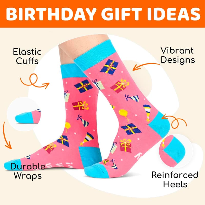 18th Birthday Socks for Teen Girls and Boys