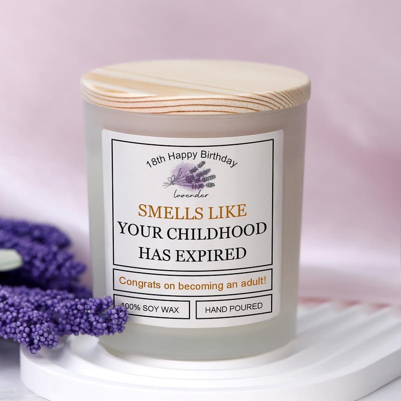 18th Birthday Unique Gifts & Scented Candles for Girls
