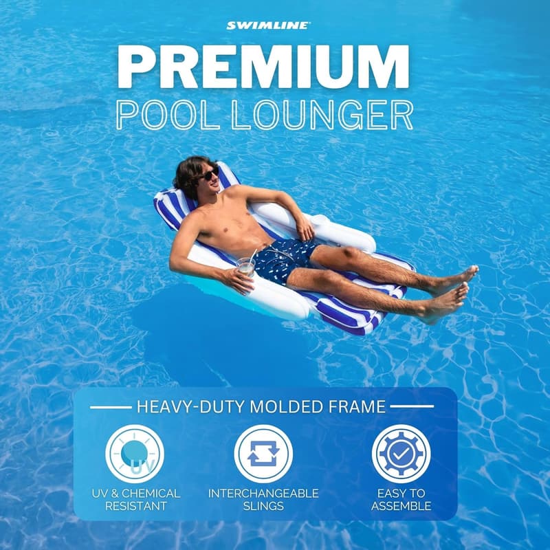 Sunchaser Luxury Lounge Chair Pool Float for Adults