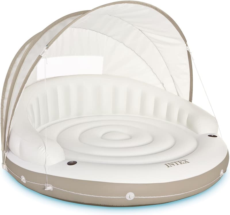 Intex Canopy Island Inflatable Pool Float with Sunshade