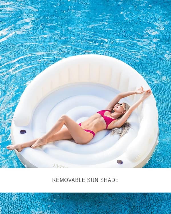 Intex Canopy Island Inflatable Pool Float with Sunshade