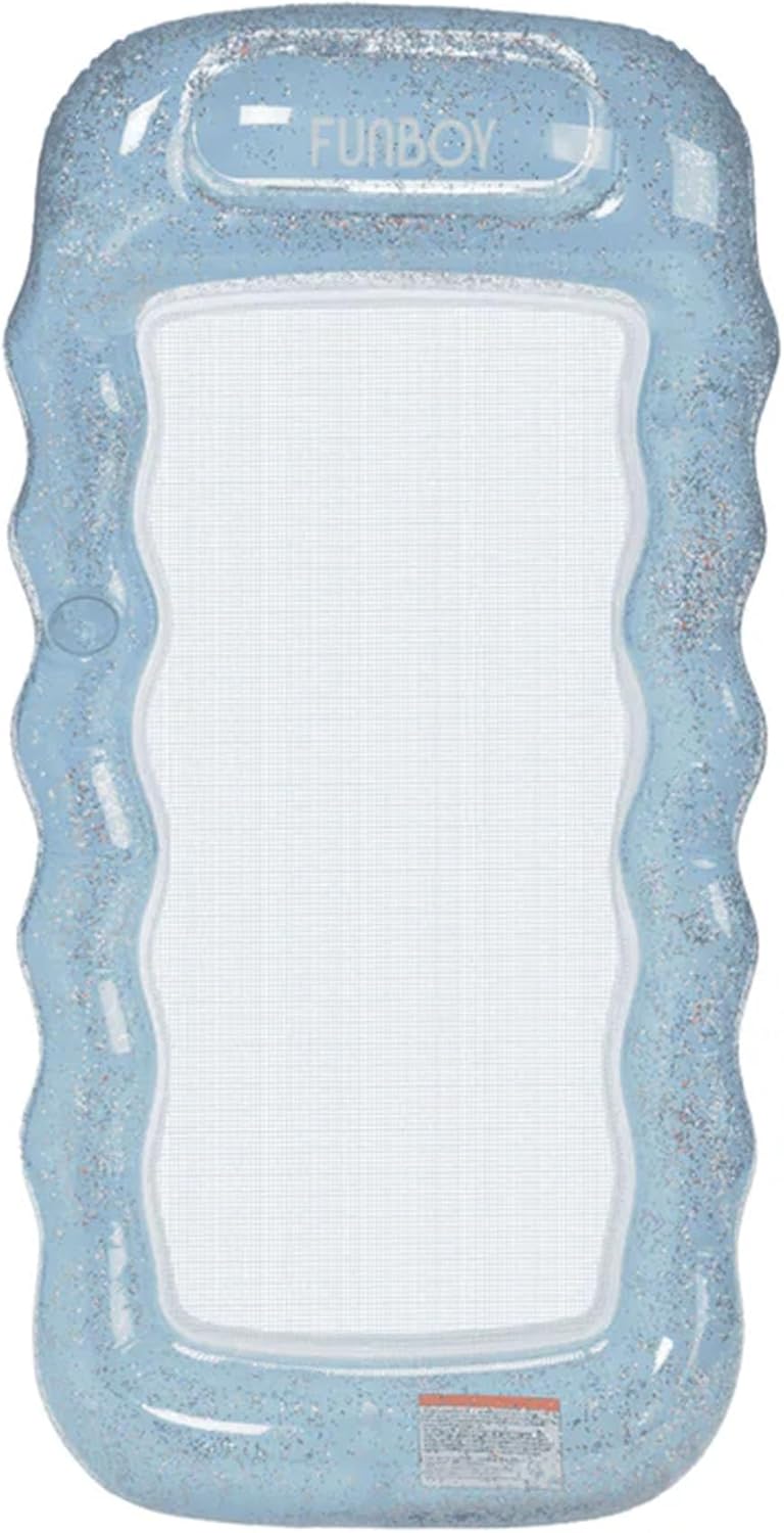 Inflatable Mesh Pool Lounger 2-Pack with Pillow for Summer Fun