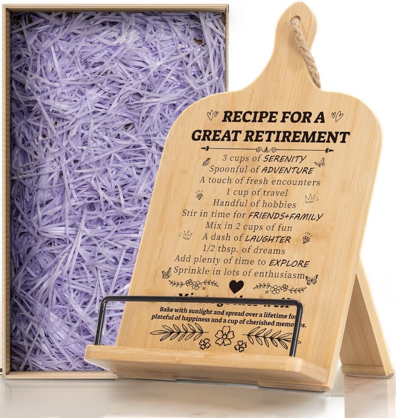 Cookbook Stand for Women - Thoughtful Retirement Gift