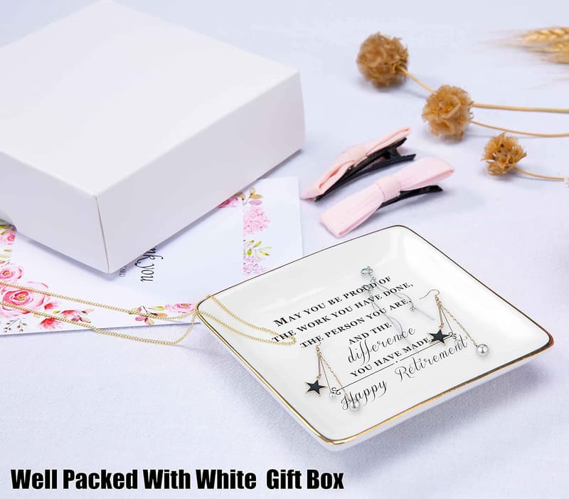 Retirement Gift: Ceramic Jewelry Holder for Women