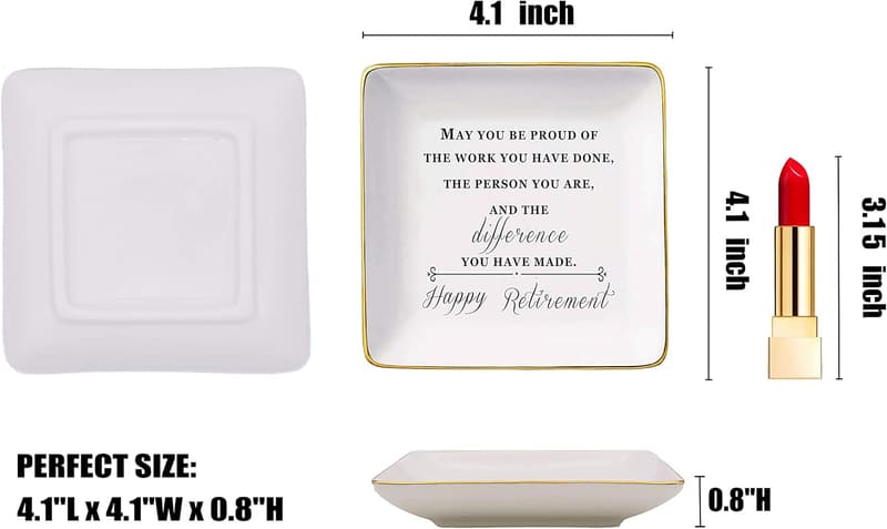 Retirement Gift: Ceramic Jewelry Holder for Women