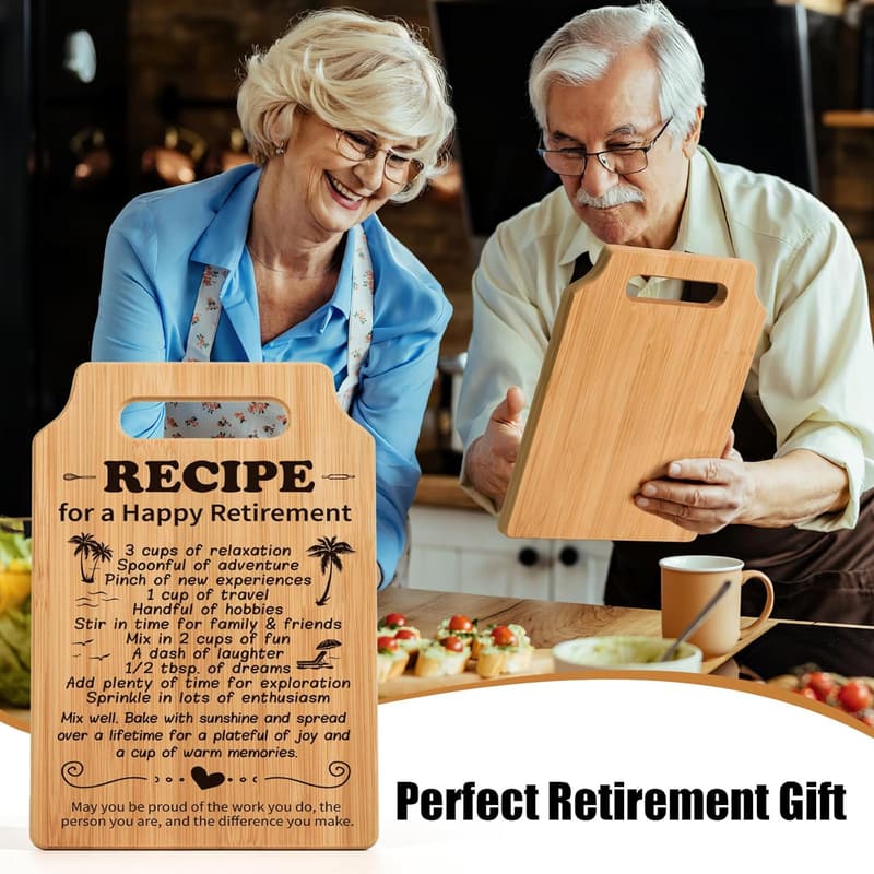 Retirement Gifts for Women - Personalized Cutting Board