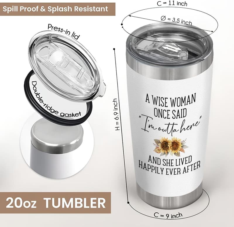 2025 Retirement Tumbler - Stainless Steel Mug for Women