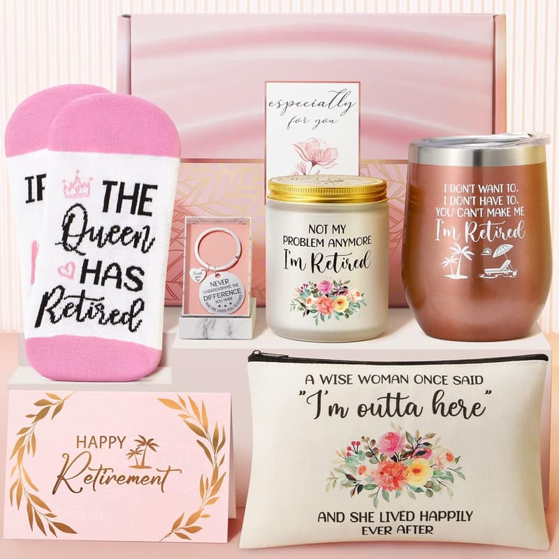 2025 Retirement Gift Basket for Women with Wine Tumbler