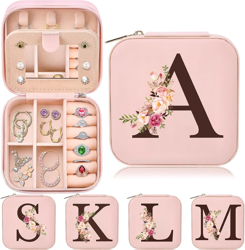 Personalized Initial A Jewelry Organizer for Teens & Moms