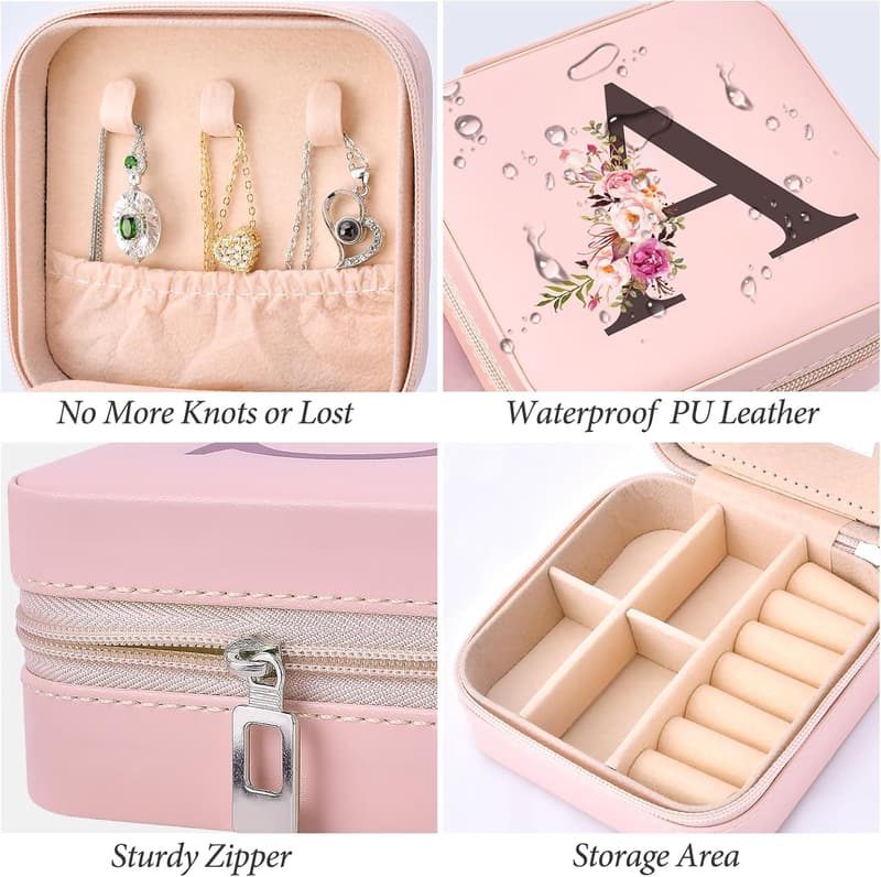 Personalized Initial A Jewelry Organizer for Teens & Moms
