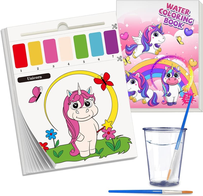 Unicorn Magic Paint Set - Travel Art Kit for Kids 3-8