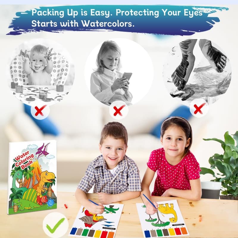 Unicorn Magic Paint Set - Travel Art Kit for Kids 3-8